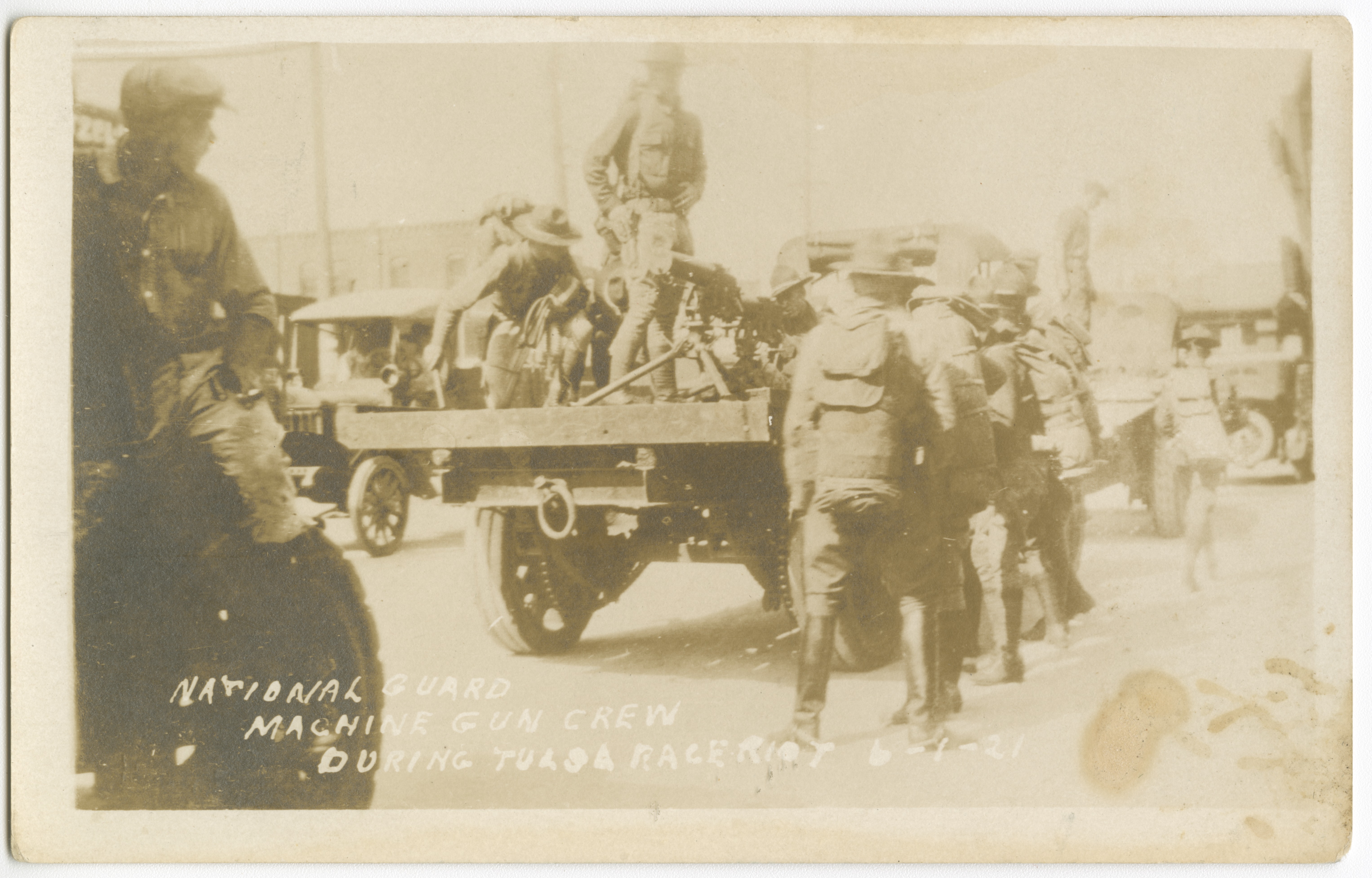 <I>National Guard Machine Gun Crew during Tulsa Race Riot 6-1-21</I>