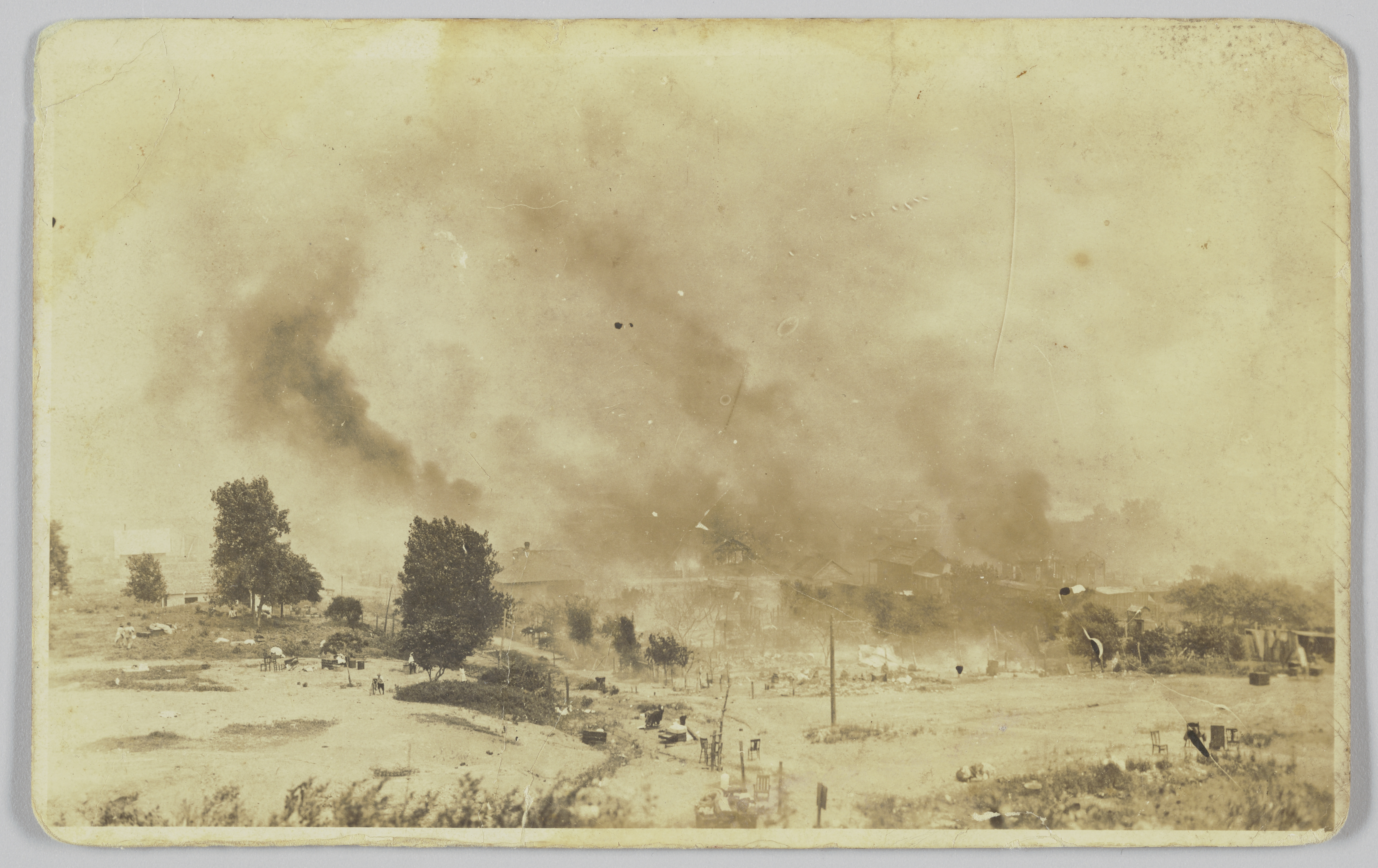 Photographic postcard from the Tula Race Riot, June 1, 1921