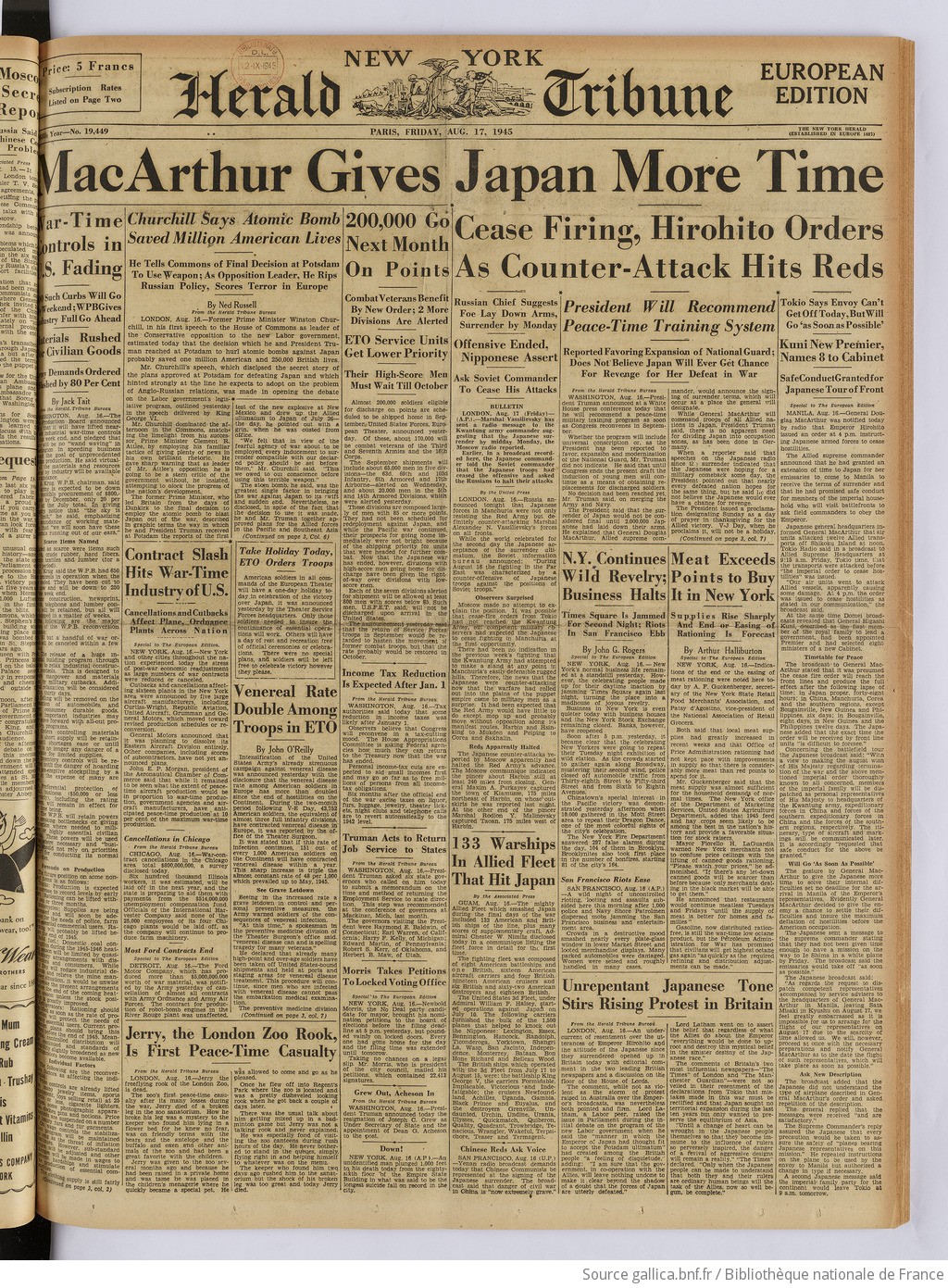 The New York herald tribune