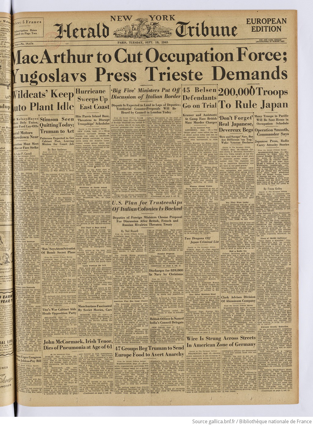 The New York herald tribune