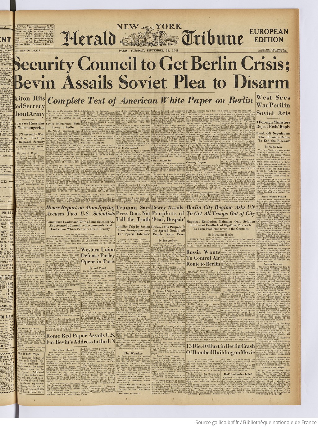 The New York herald tribune