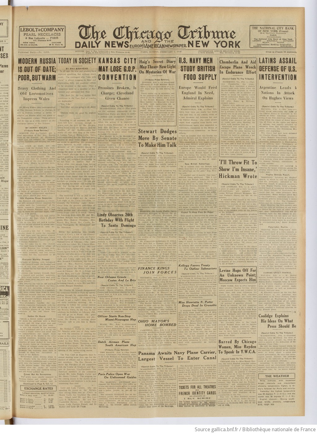 The Chicago tribune and the Daily news, New York