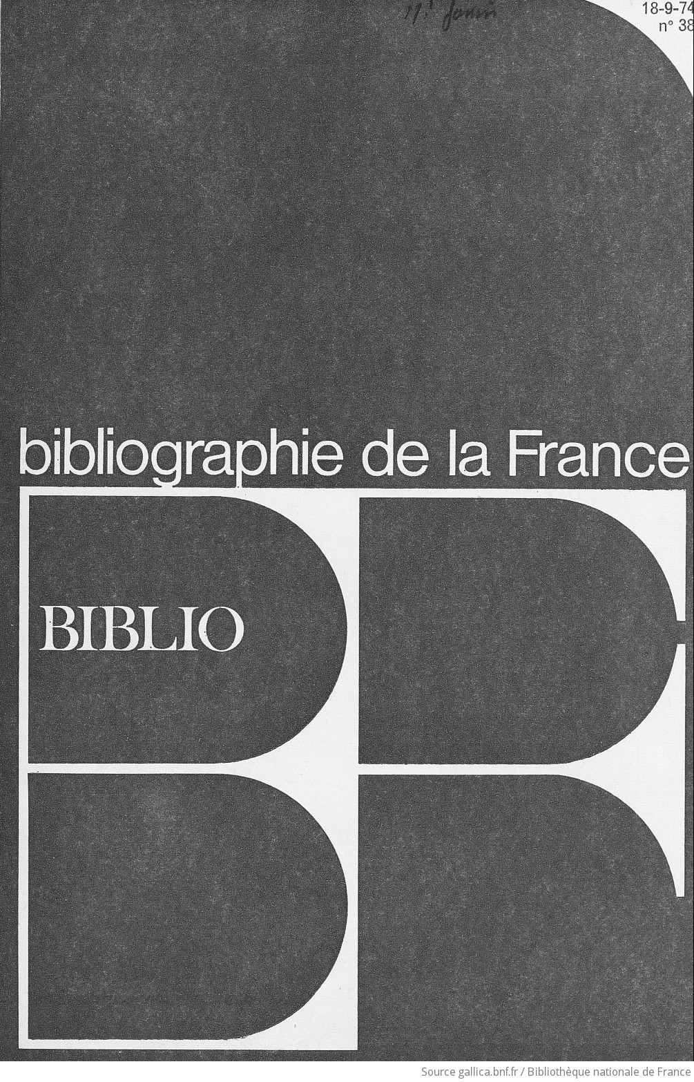 Bibliographie de la France, Biblio: journal officiel de la librairie