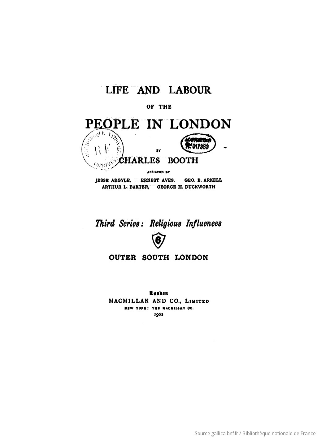 Life and labour of the people in London.... 15 / by Charles Booth